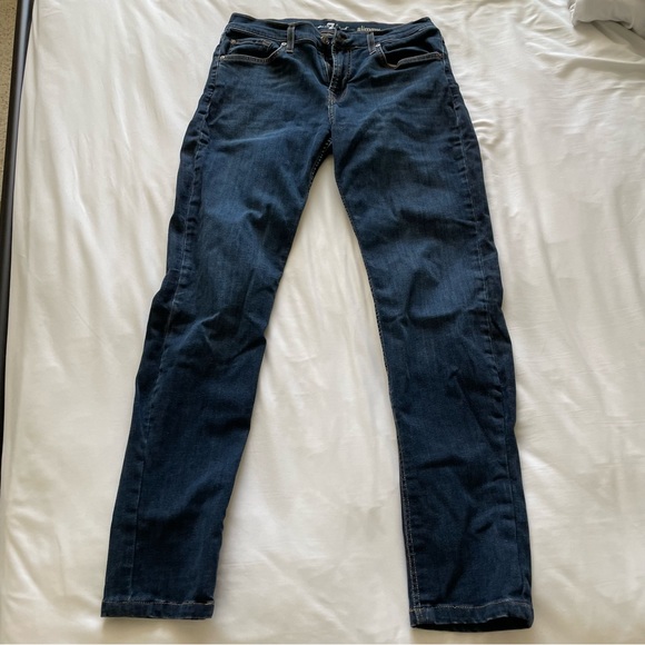 Men’s size 32 7 for all mankind jeans slimmy - Picture 2 of 7